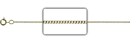 Gold curb standard chain with zoom